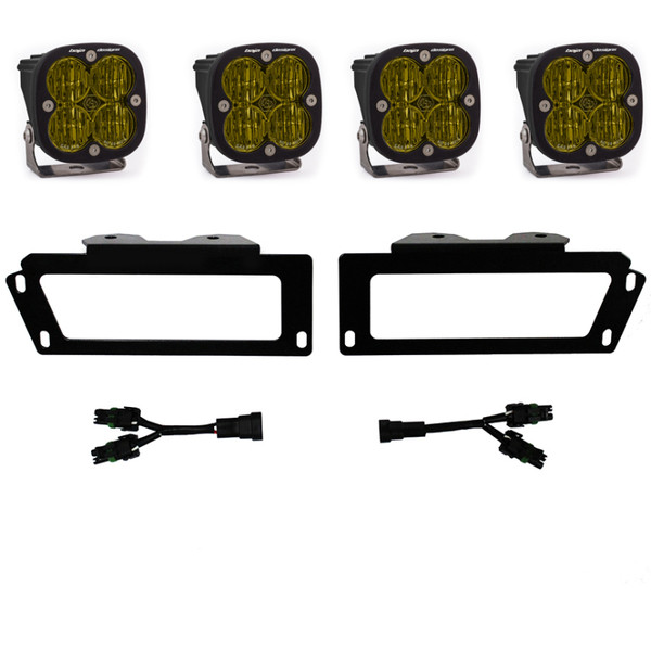 Baja Designs 09-12 Ram 2500/3500 Fog Pocket Kit - Amber - 447719