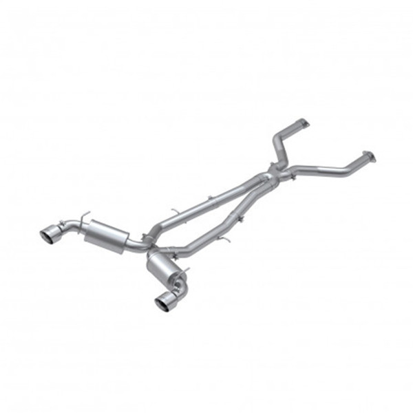 MBRP ARMOR Pro Cat-Back Exhaust, T304 Stainless Steel - 2017-2022 Infiniti Q60 3.0L - S4404304