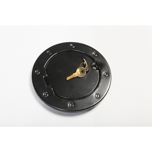 Rugged Ridge 2007-2018 Jeep Wrangler JK Black Locking Gas Cap Door