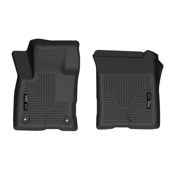 Husky Liners X-act Contour Front & 2nd Row Seating Floor Liners, Black for 2021-2026 Ford Bronco Sport - Part #51891