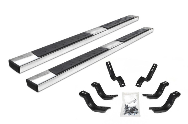 Go Rhino OE Xtreme II SideSteps (Complete Kit w/SideSteps + Brackets) for 2020-2026 Jeep Gladiator JT, Stainless Steel - Part #6862451687PS