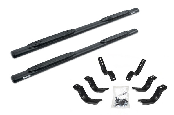 Go Rhino OE Xtreme SideSteps (Complete Kit w/Sidesteps + Brackets) for 2020-2026 Jeep Gladiator JT, Textured Black - Part #684451687T