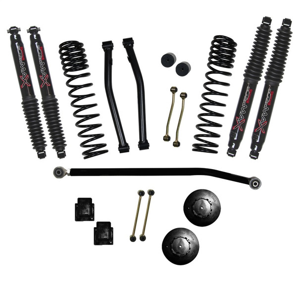 Skyjacker Suspension Lift Kit 3.5in Fr 2in Rr w/ Black Max Shocks 2020-2023 Jeep Gladiator JT - Rubicon