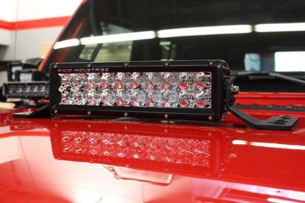 Go Rhino Light Mount for 2018-2026 Jeep Wrangler JL/JLU/Gladiator JT, Black - Part #732100T