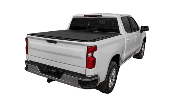 Access LOMAX Tri-Fold Cover Black Urethane Finish 2020-2025 Jeep Gladiator - 5ft Bed (w/ Trail Rail)