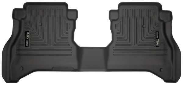 Husky Liners WeatherBeater 2nd Row Seating Floor Liners, Black for 2020-2026 Jeep Gladiator Crew Cab - Part #14881
