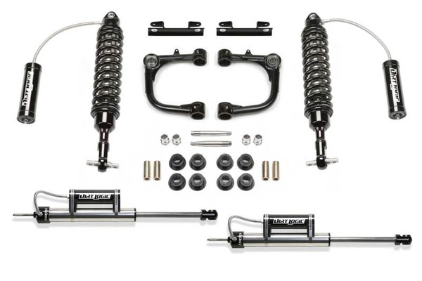 Fabtech 2016-2023 Toyota Tacoma 2WD/4WD 3in UCA System w/DL 2.5 Resi Coilovers & Rear DL Resi Shocks