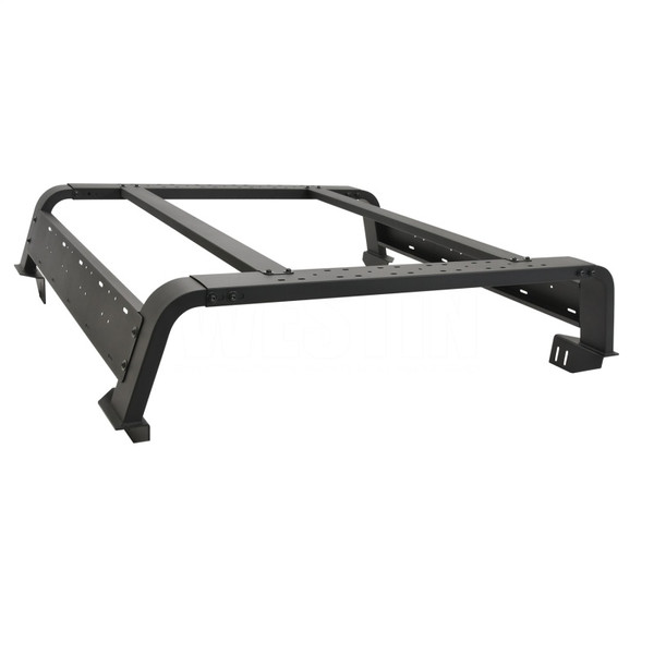 Westin 2005-2022 Toyota Tacoma 5ft Bed Overland Cargo Rack - Textured Black