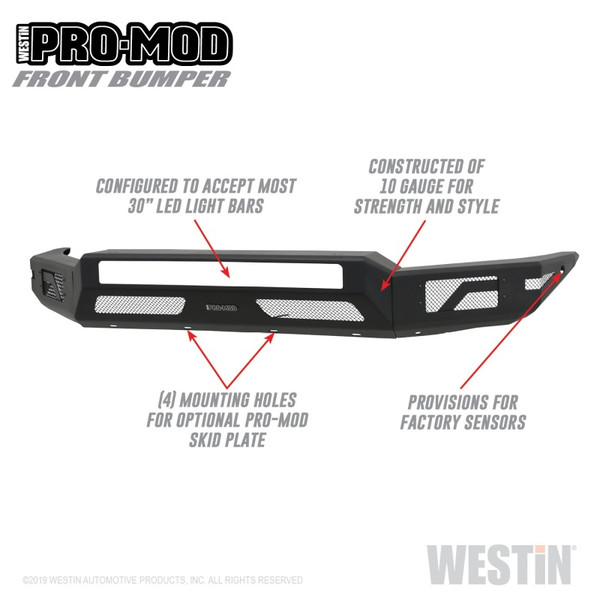 Westin 2016-2022 Toyota Tacoma Pro-Mod Front Bumper