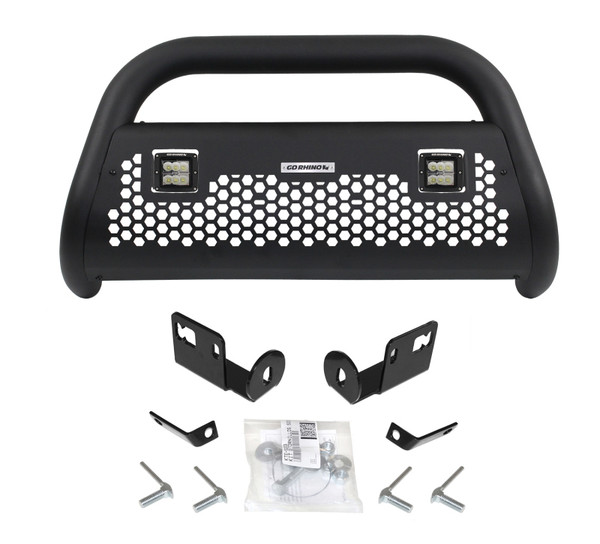 Go Rhino RC2 Bull Bar for 2016-2022 Toyota Tacoma - Tex Blk, Textured Black - Part #55542LT