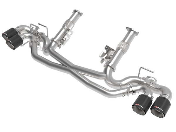 AFe MACH Force-Xp 304 Stainless Steel Cat-Back Exhaust Carbon 2020-2024 Chevrolet Corvette C8