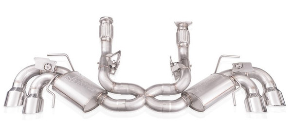 Stainless Works 2020-2024 Chevrolet Corvette C8 6.2L Legend Cat-Back Exhaust w/ Polished Tips