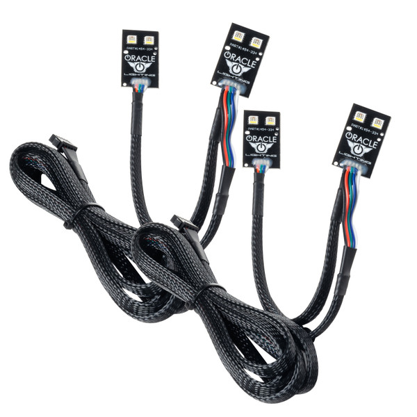 Oracle 2021-2024 Ford Bronco Sport RGB+W Headlight DRL + Halo Upgrade - ColorSHIFT w/o Controller