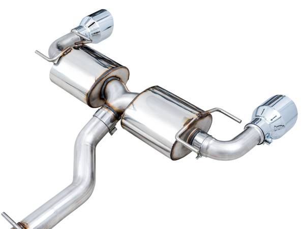 AWE Tuning Subaru BRZ 2022-2026 | Toyota GR86/ Toyota 86 Touring Edition Cat-Back Exhaust- Chrome Silver Tips | 3015-32486