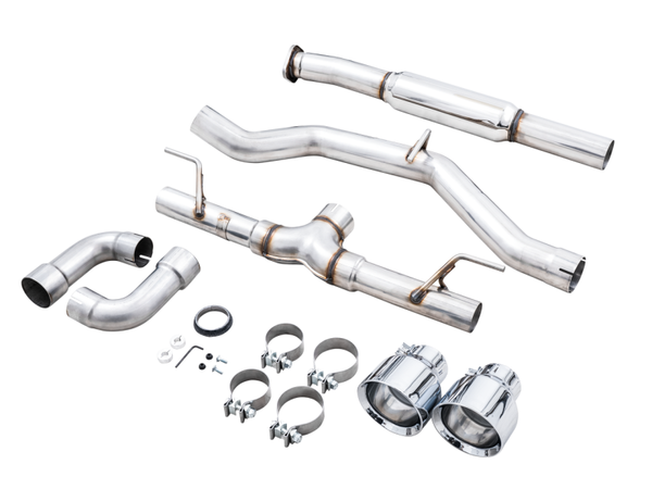 AWE Tuning Subaru BRZ 2022-2026 | Toyota GR86/ Toyota 86 Track Edition Cat-Back Exhaust- Chrome Silver Tips | 3020-32279