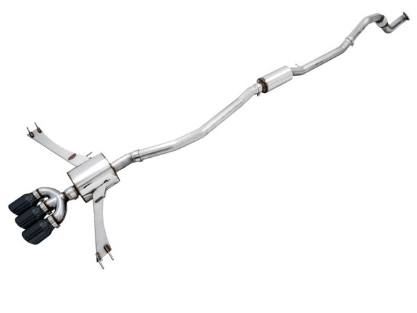 AWE Tuning 2016-2020 Honda Civic Si Touring Edition Exhaust w/Front Pipe & Triple Diamond Black Tips | 3015-53014