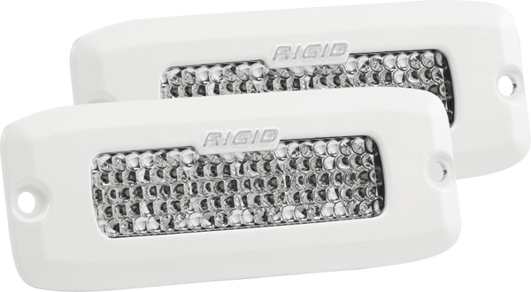 Rigid Industries M- Series -SRQ -60 Deg. Lens -White -Flush Mount - Set of 2 - 965513