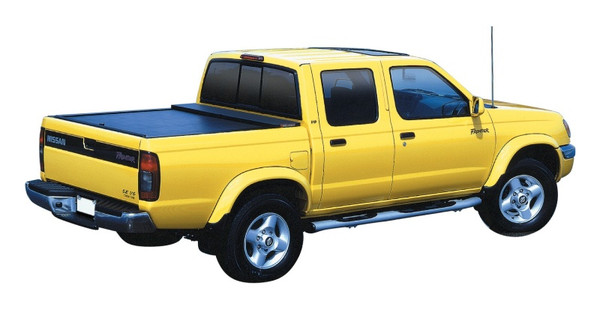 Roll-N-Lock Retractable Tonneau Cover, Aluminum Slats - 2022-2026 Nissan Frontier King Cab/Crew Cab (73.3in. Bed) - LG840M