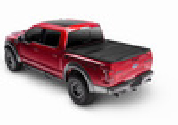Undercover Soft Folding Tonneau Cover, Vinyl - 2022-2025 Nissan Frontier 6ft Bed (w/ or w/o Utili-Track) -Black Textured - AX52021