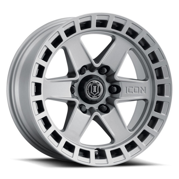 ICON Raider Titanium Wheel 17x8.5 | 6x135 BC | +6 Offset - fits Ford F-150 2004-2026, Ford F-150 Raptor 2010-2026, Ford Expedition 2003-2026, Lincoln Navigator 2003-2026, Lincoln Mark LT 2006-2014