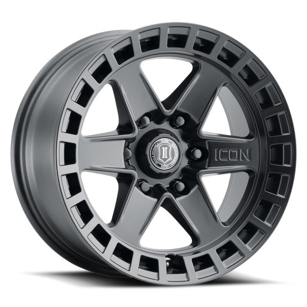 ICON Raider Satin Black Wheel 17x8.5 product photo