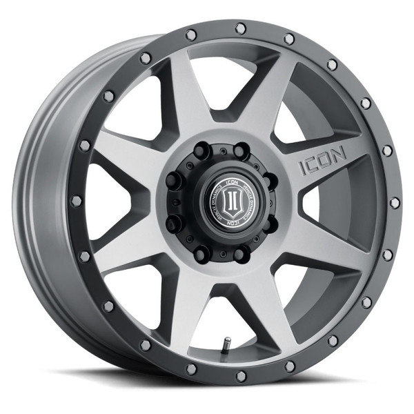 ICON Rebound Titanium Wheel 20x9 | 8x170 BC | +6 Offset - fits Ford F-250 Super Duty 1999-2026, Ford F-350 Super Duty SRW 1999-2026, Ford Excursion 2000-2005