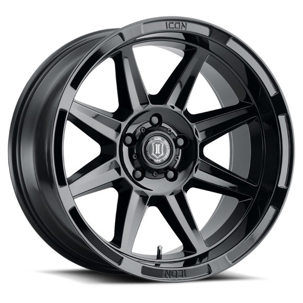 ICON Bandit Gloss Black Wheel 20x10 | 5x150 BC - fits Toyota Land Cruiser 1998-2021, Toyota Tundra 2000-2021, Toyota Sequoia 2001-2022, Lexus LX470 1998-2007, Lexus LX570 2008-2021