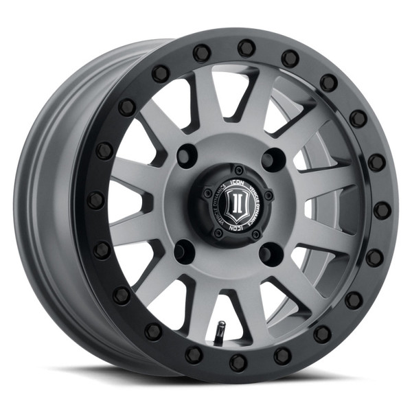 ICON Compression Titanium Wheel 15x7 | 4x136 BC | +38 Offset - fits Can-Am Maverick X3, Can-Am Defender, Can-Am Commander, Honda Pioneer 1000, Honda Talon, and 1 more