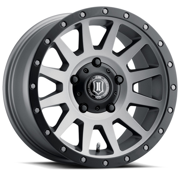 ICON Compression Titanium Wheel 17x8.5 | 5x150 BC | +25 Offset - fits Toyota Land Cruiser 1998-2021, Toyota Tundra 2000-2021, Toyota Sequoia 2001-2022, Lexus LX470 1998-2007, Lexus LX570 2008-2021