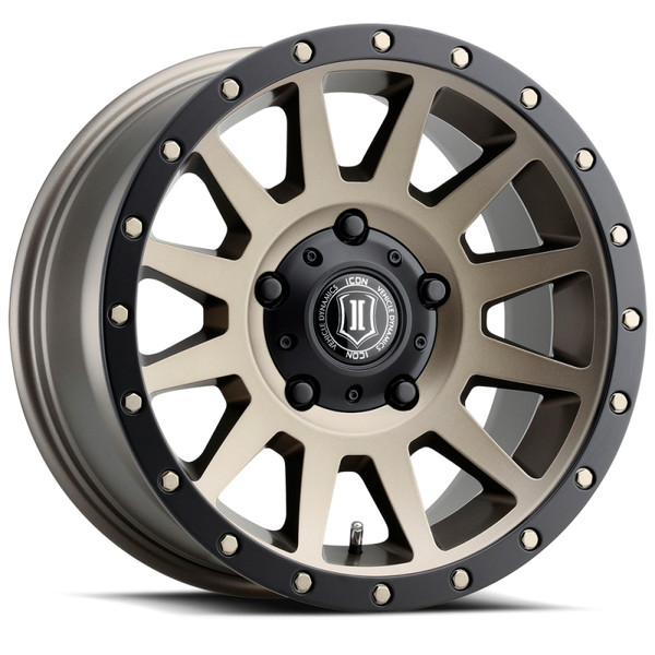 ICON Compression Bronze Wheel 17x8.5 | 5x150 BC | +25 Offset - fits Toyota Land Cruiser 1998-2021, Toyota Tundra 2000-2021, Toyota Sequoia 2001-2022, Lexus LX470 1998-2007, Lexus LX570 2008-2021