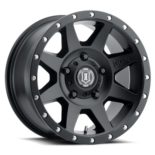 ICON Rebound Satin Black Wheel 18x9 | 5x150 BC | +25 Offset - fits Toyota Land Cruiser 1998-2021, Toyota Tundra 2000-2021, Toyota Sequoia 2001-2022, Lexus LX470 1998-2007, Lexus LX570 2008-2021