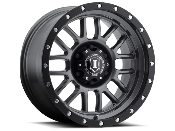 ICON Alpha Wheel 17x8.5 | 6x135 BC | +6 Offset - fits Ford F-150 2004-2026, Ford F-150 Raptor 2010-2026, Ford Expedition 2003-2026, Lincoln Navigator 2003-2026, Lincoln Mark LT 2006-2014