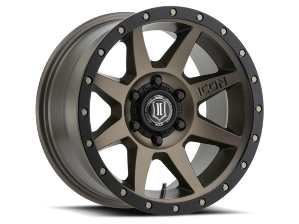 ICON Rebound Bronze Wheel 17x8.5 | 5x150 BC | +25 Offset - fits Toyota Land Cruiser 1998-2021, Toyota Tundra 2000-2021, Toyota Sequoia 2001-2022, Lexus LX470 1998-2007, Lexus LX570 2008-2021