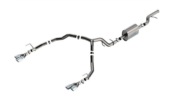 Borla 2021-2026 Tahoe / Yukon 5.3L V8 2/4WD 4DR 3in/2.75in S-Type Cat-Back Exhaust w/ Chrome Tips