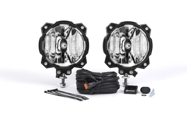 KC HiLiTES 6in. Pro6 Gravity LED Light 20w Single Mount SAE/ECE Driving Beam (Pair Pack System) - 91303