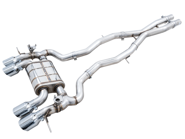 AWE Tuning SwitchPath Catback Exhaust for BMW G8X M3/M4 | Chrome Silver Tips | 3025-43480