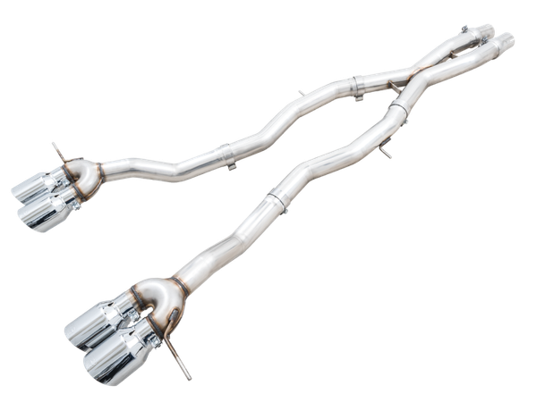 AWE Tuning Track Edition Catback Exhaust for BMW G8X M3/M4 | Chrome Silver Tips | 3020-43482