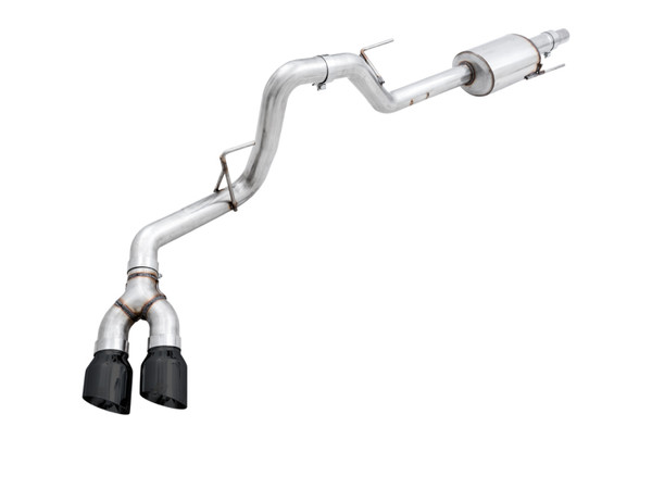 AWE Tuning 2015-2020 Ford F-150 3.5L EcoBoost | 5.0L V8 0FG Single Exit Performance Exhaust System w/4.5in Diamond Black Tips | 3015-23058