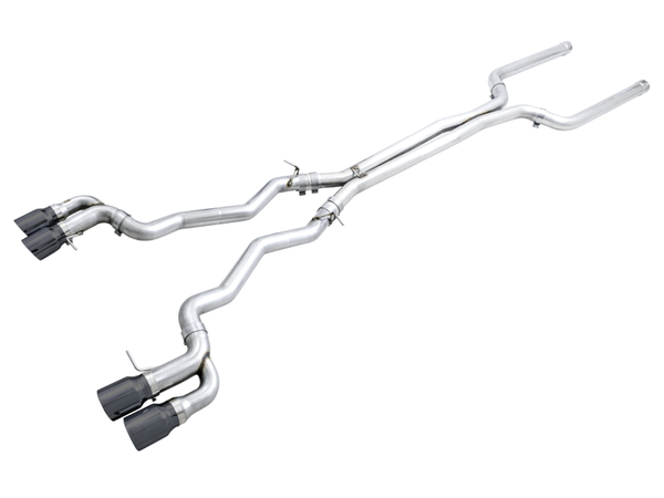 AWE Tuning 2018-2023 BMW M5 (F90) 4.4T AWD Cat-back Exhaust | Track Edition (Diamond Black Tips) | 3020-43078