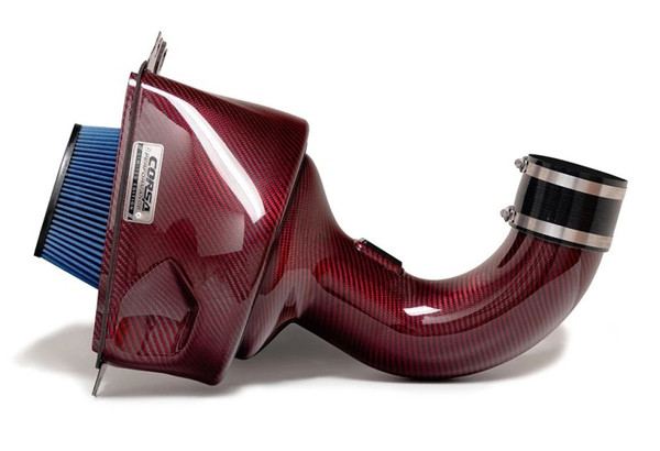 Corsa 14-19 Chevrolet Corvette C7 6.2L V8 Red Carbon Fiber Air Intake (Does Not Fit Z06/ZR1) cor44001-R