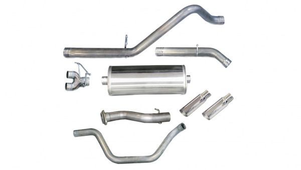 Corsa/dB 07-09 Chevrolet Silverado Crew Cab/Short Bed 1500 6.2L V8 Polished Sport Cat-Back Exhaust cor24516