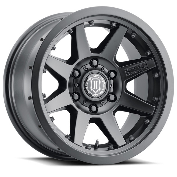 ICON Rebound Pro Satin Black Wheel 17x8.5 product photo