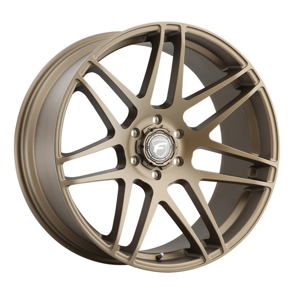Forgestar F255 22X10 X14 DC 6X139.7 ET30 BS6.7 Satin Bronze 106.1 - F25520084P30 for Chevrolet Silverado 1500 2019-2026, GMC Sierra 1500 2019-2026, Cadillac Escalade 2019-2026, GMC Yukon 2019-2026, Chevrolet Tahoe 2019-2026, Chevrolet Suburban 2019-2026, Ram 1500 / Rebel 2019-2026, Ram TRX 2021-2026