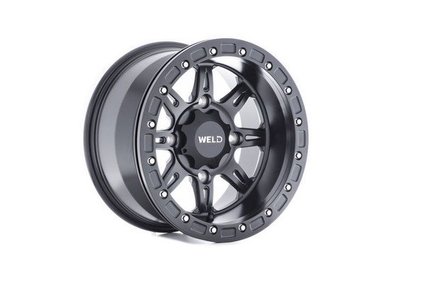 Weld Off-Road UTV RF Series Cheyenne U511 15x8 Cheyenne Beadlock 4x136 4BS Satin BLK MIL Wheel - U511B8042400