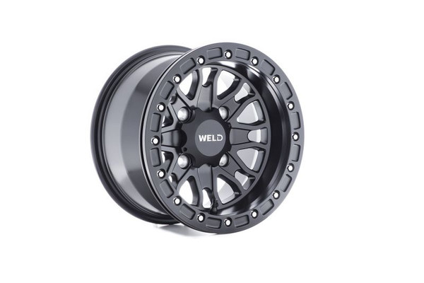 Weld Off-Road UTV RF Series Raptor U500 15x8 Raptor Beadlock 4x136 4BS Satin BLK Wheel - U500B8042400