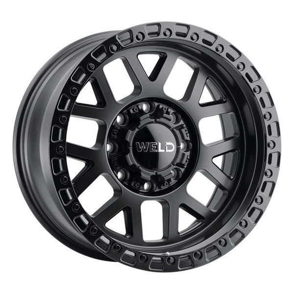 Weld Off-Road W104 Satin Black Wheel 17x9.0 | 6x135 BC / 6x139.7 BC (6x5.5) - fits Ford F-150 2004-2026, Ford F-150 Raptor 2010-2026, Ford Expedition 2003-2026, Chevrolet Silverado 1500 1999-2026, GMC Sierra 1500 1999-2026, and 1 more