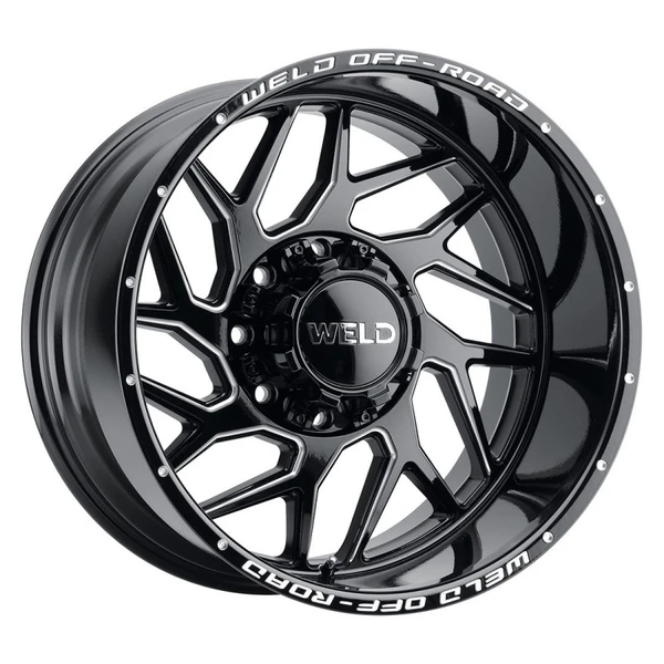 Weld Off-Road Fulcrum Wheel Gloss Black 22x12 | 8x170 BC | +170 Offset - fits Ford F-250 Super Duty 1999-2026, Ford F-350 Super Duty SRW 1999-2026