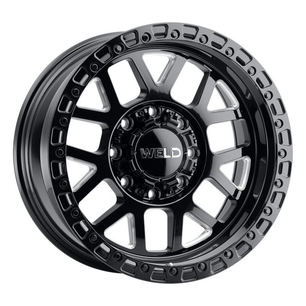 Weld Off-Road W105 17X9.0 Cinch 5X114.3 5X127 ET-12 BS4.50 Gloss Black MIL 78.1 Wheel - W10579026450