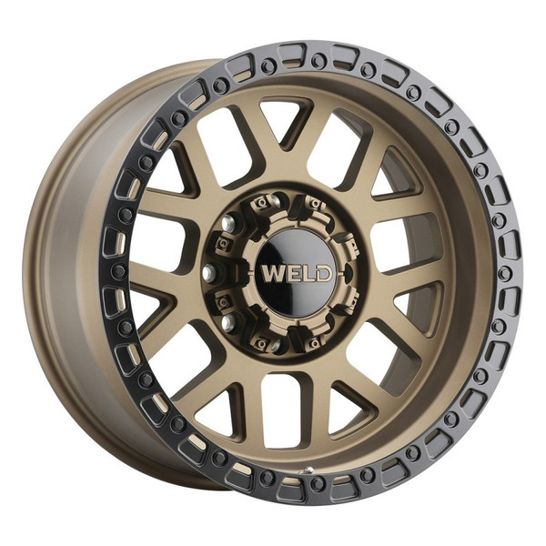 Weld Off-Road Off-Road W115 Satin Bronze Wheel 17x9 | 6x135 BC / 6x139.7 BC (6x5.5) | +7 Offset - fits Ford F-150 2004-2026, Ford F-150 Raptor 2010-2026, Ford Expedition 2003-2026, Chevrolet Silverado 1500 1999-2026, GMC Sierra 1500 1999-2026, and 1 more