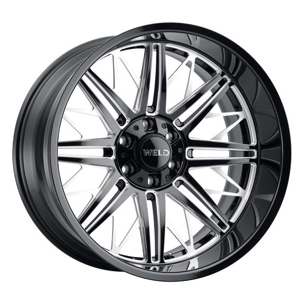 Weld Off-Road W145 22X12 Cascade 8X180 ET-44 BS4.75 Gloss Black MIL 124.3 Wheel | 2011-2024 Silverado / Sierra (2500 / 3500 HD) | W14522018475